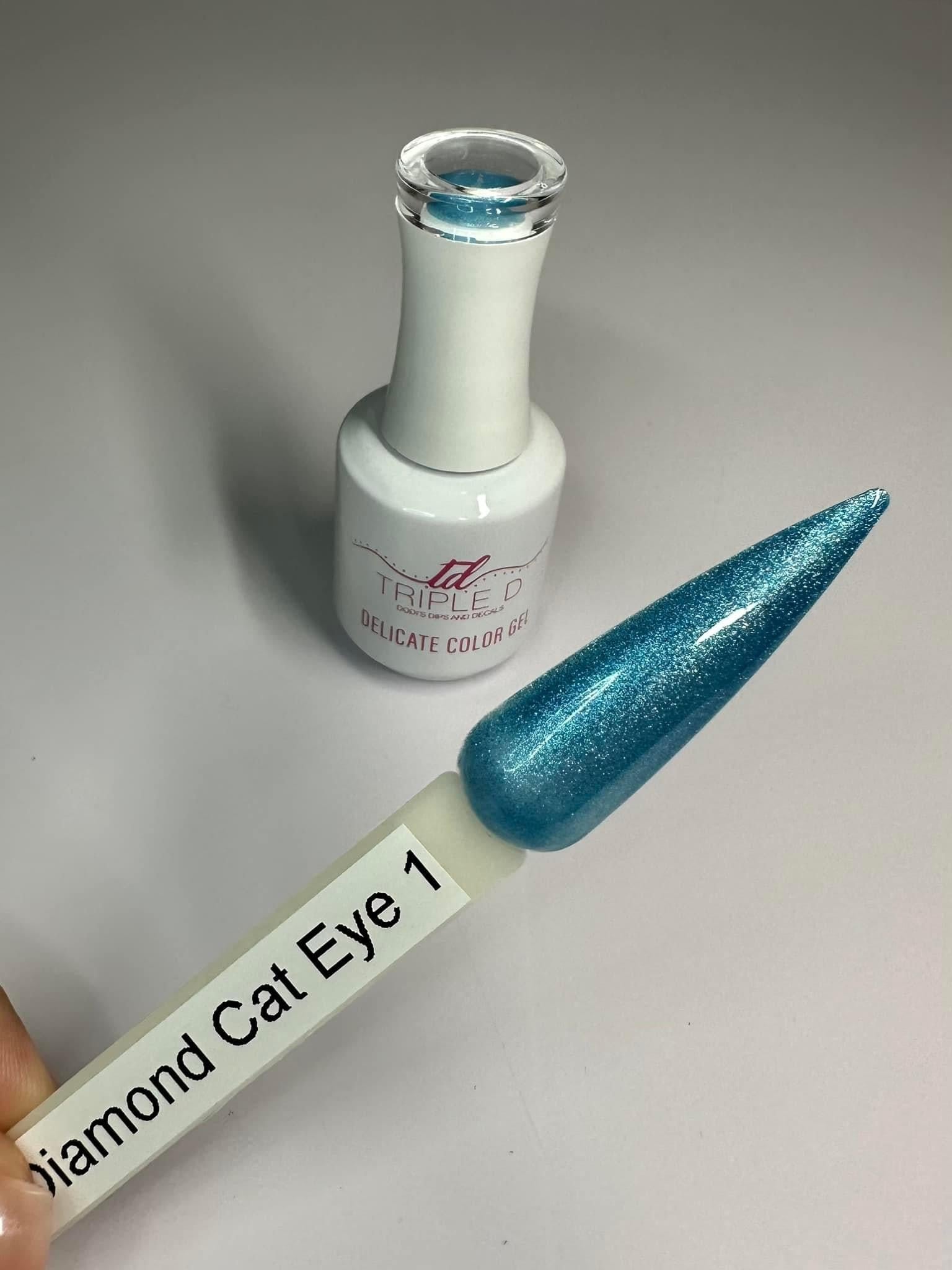 # 1 Diamond Cat Eye gel blue