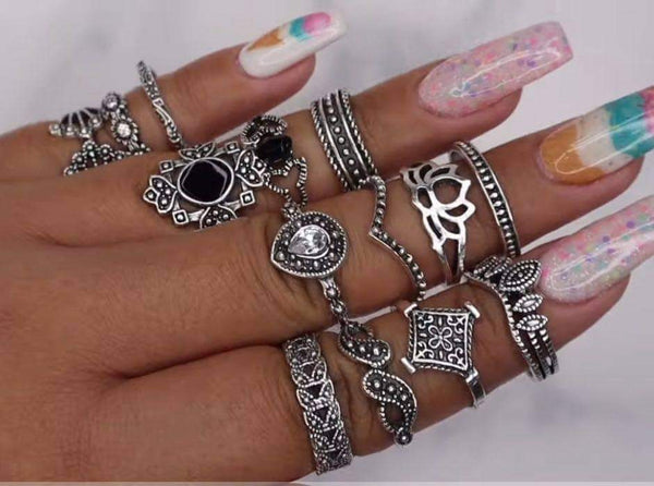 Silver Ring Set