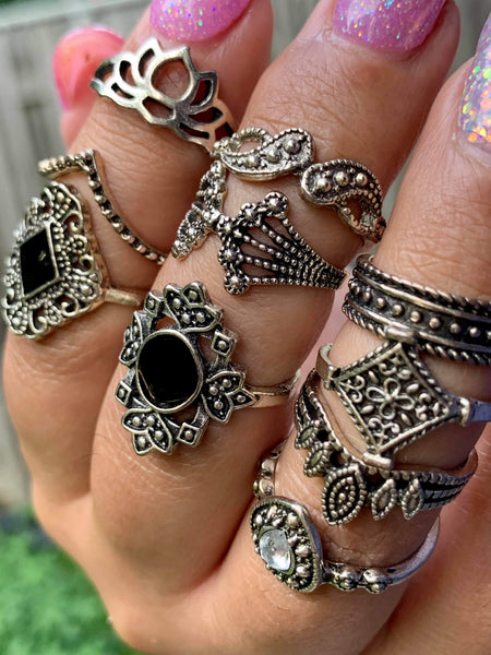 Silver Ring Set