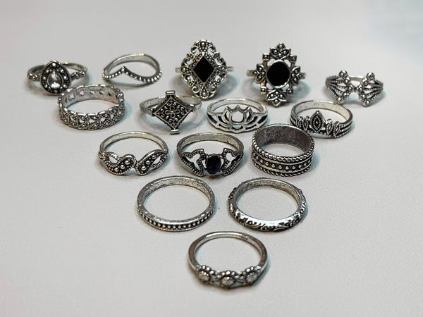 Silver Ring Set