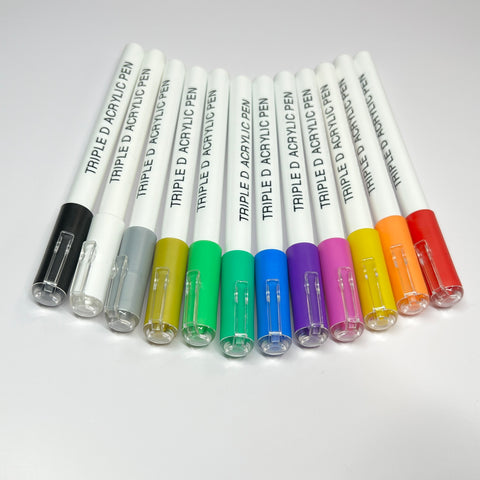 Classic Acrylic Paint Pen Set - 12 pcs